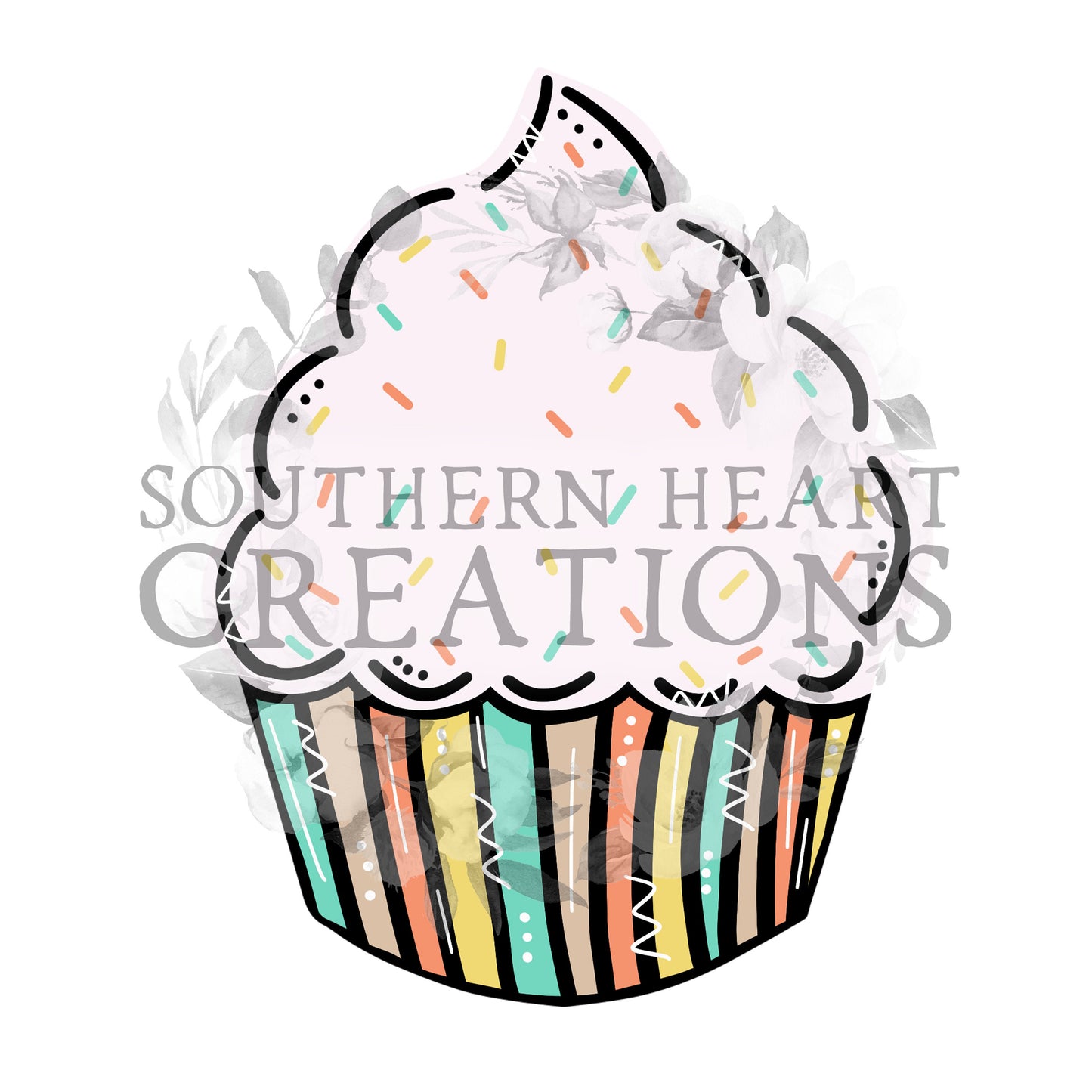 Cupcake Seasonal Attachment PNG Digital File