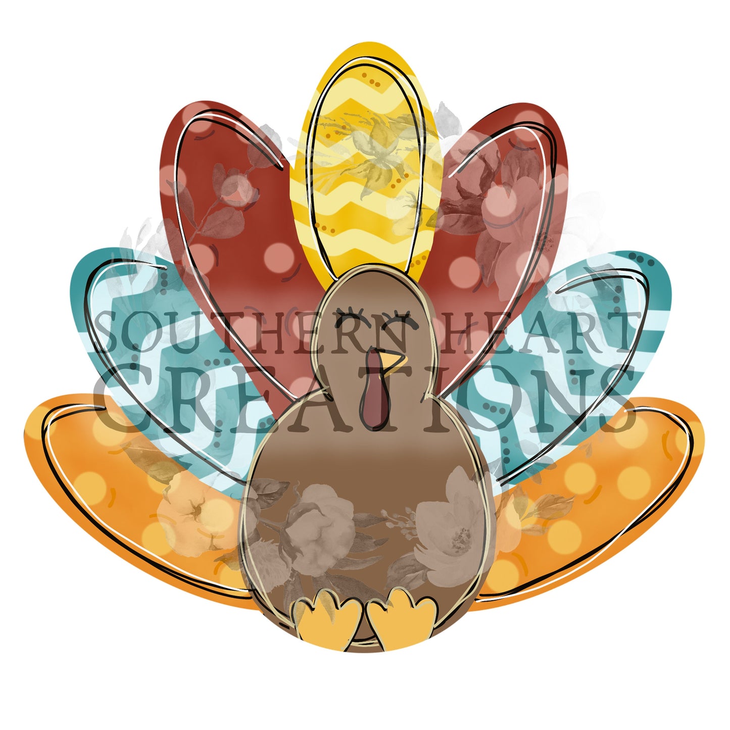 Turkey Seasonal Attachment PNG Digital File