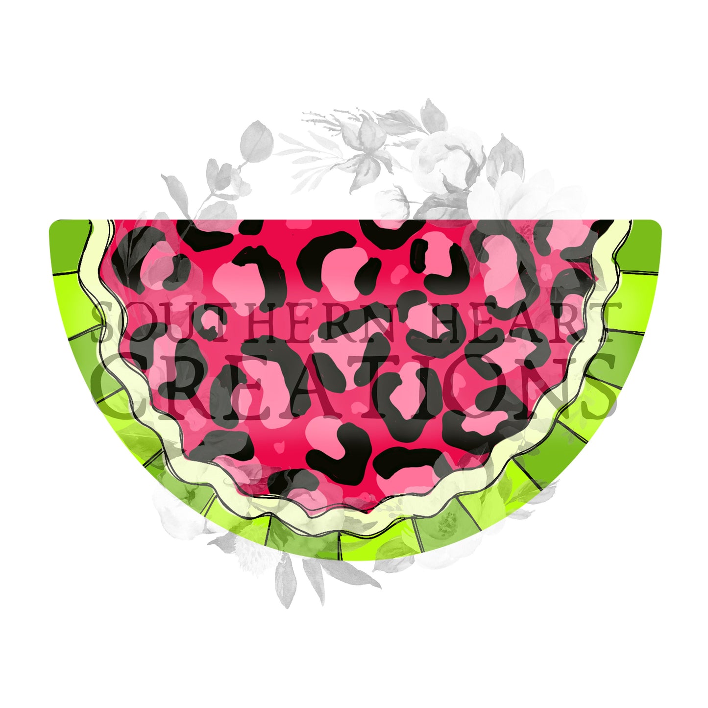 Leopard Watermelon Seasonal Attachment PNG Digital File