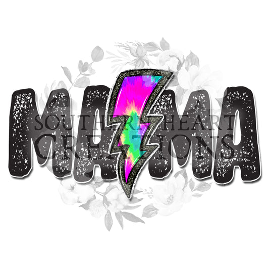 Mama Lightning Bolt PNG Digital Download