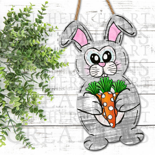 Doodle Easter Bunny PNG Digital File