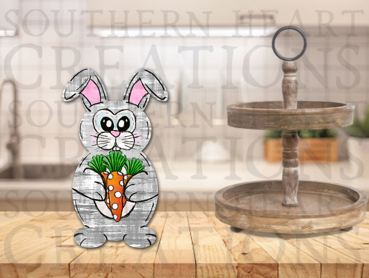 Doodle Easter Bunny PNG Digital File