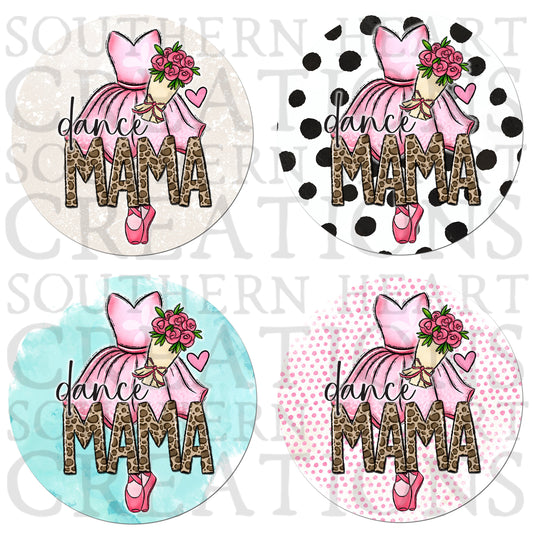 Dance Mama Round Bundle PNG Digital Download