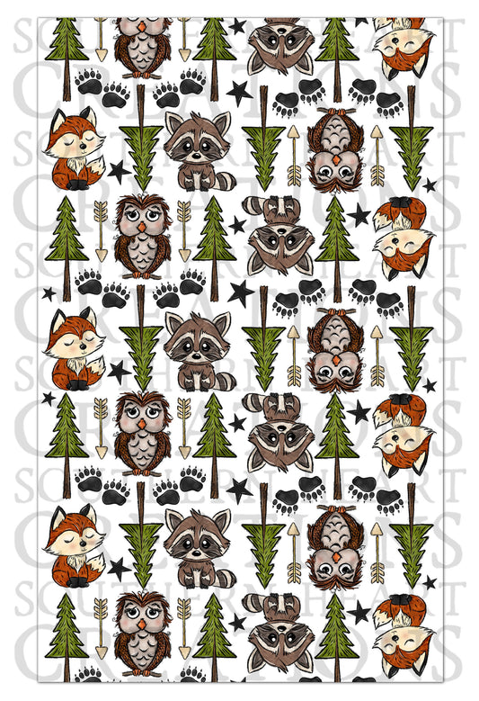 Woodland Baby Lovey Security Blanket PNG Digital File