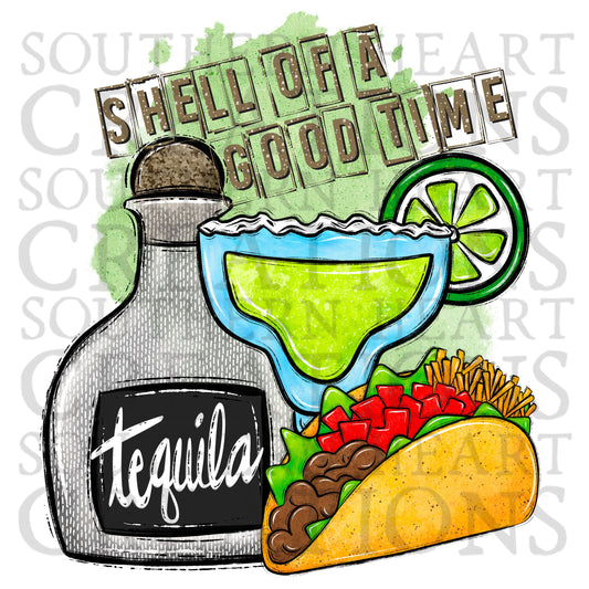 Shell of a Good Time PNG Digital File