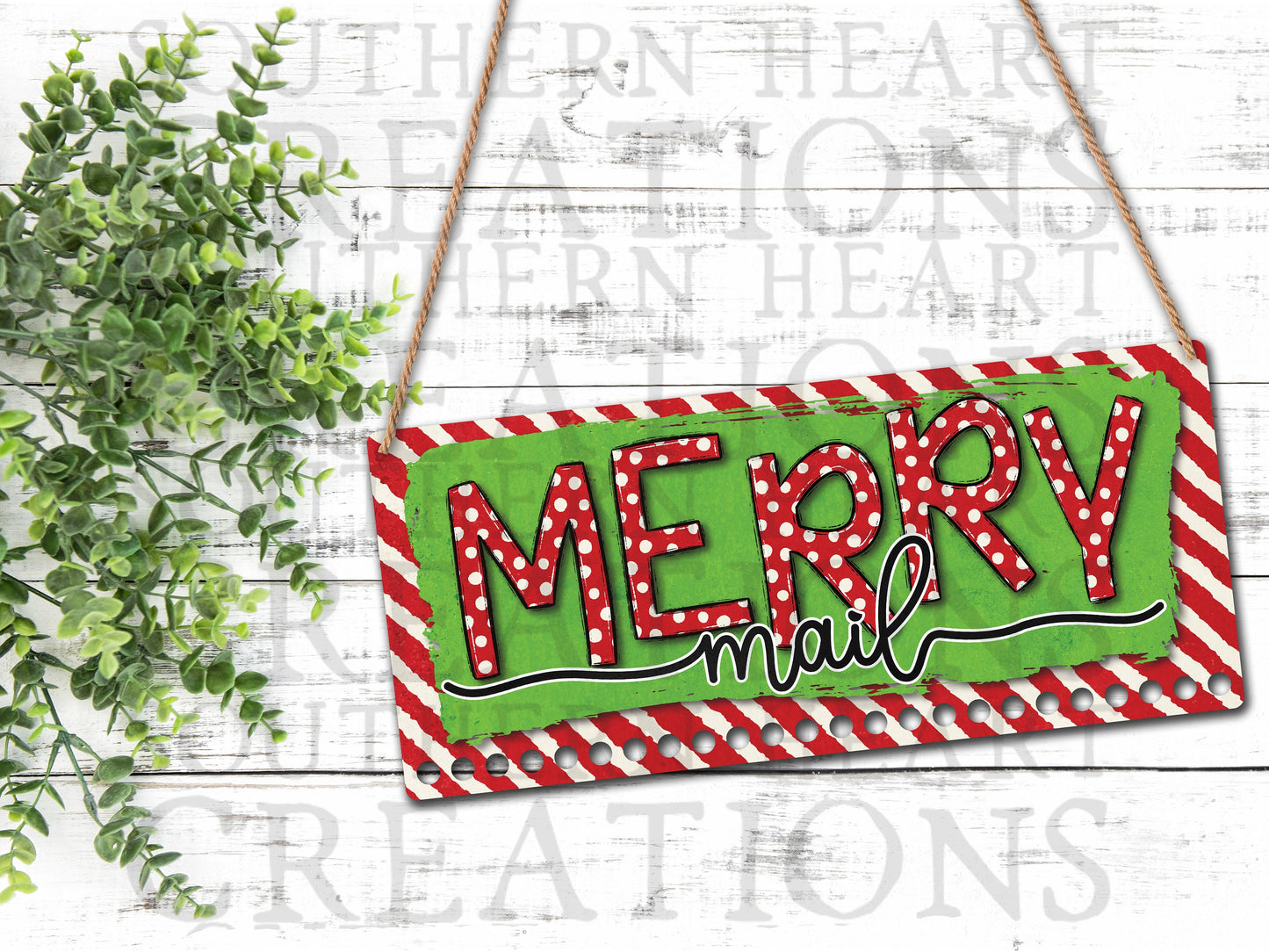 Merry Mail Door Hanger PNG Digital File