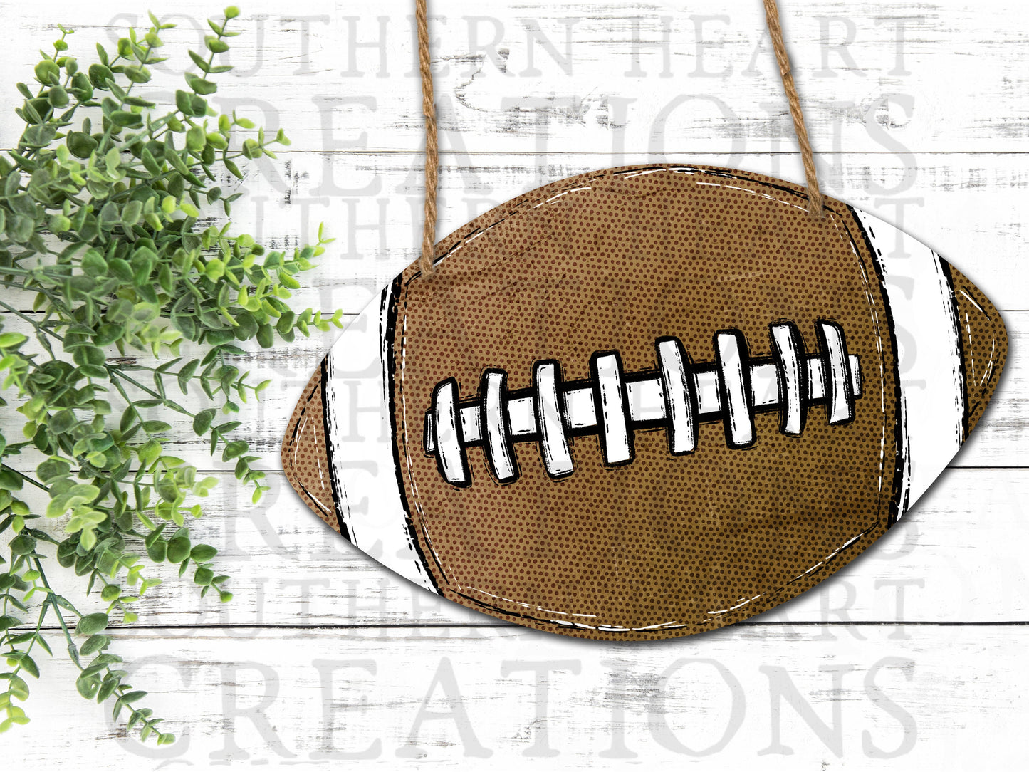 Football Door Hanger PNG Digital File