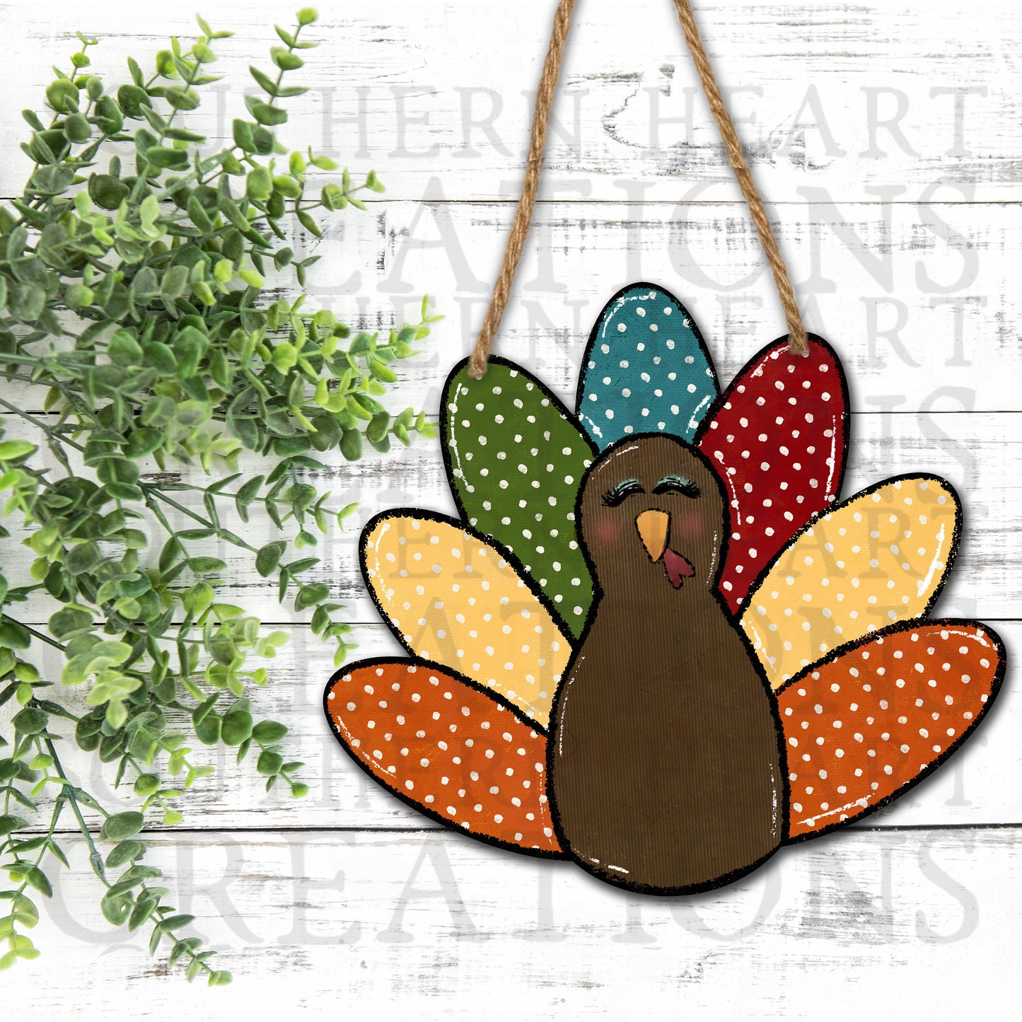 Turkey Door Hanger PNG Digital File