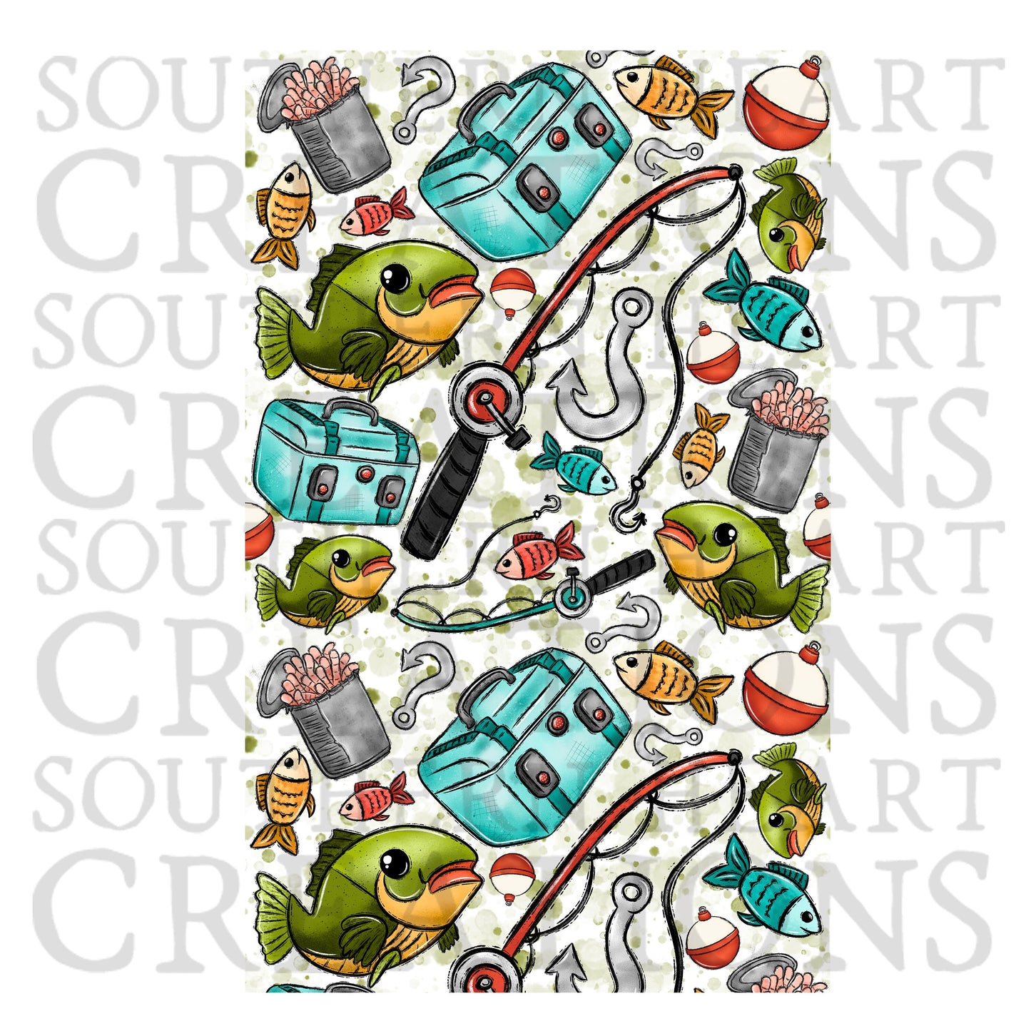 Fishing Baby Lovey Security Blanket PNG Digital File