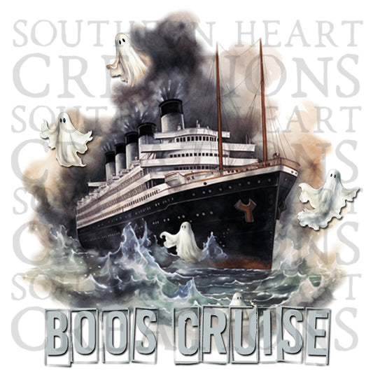 Boos Cruise Halloween Shirt PNG Digital File