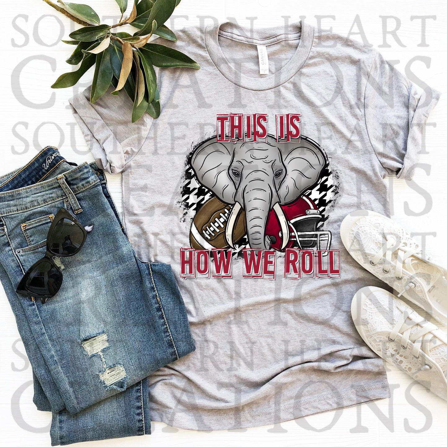 This is How We Roll Alabama Elephant PNG Digital Download