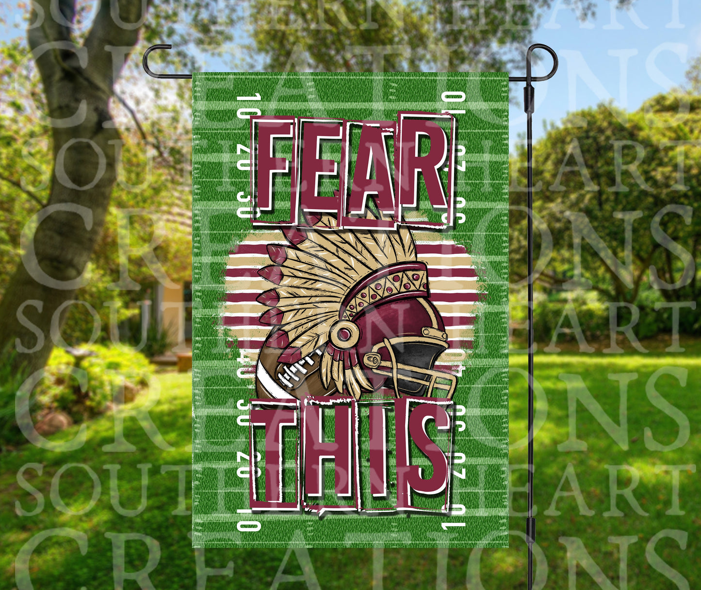 Fear This Florida State Football Garden Flag PNG Digital Download