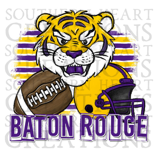 Baton Rouge Tiger PNG Digital Download