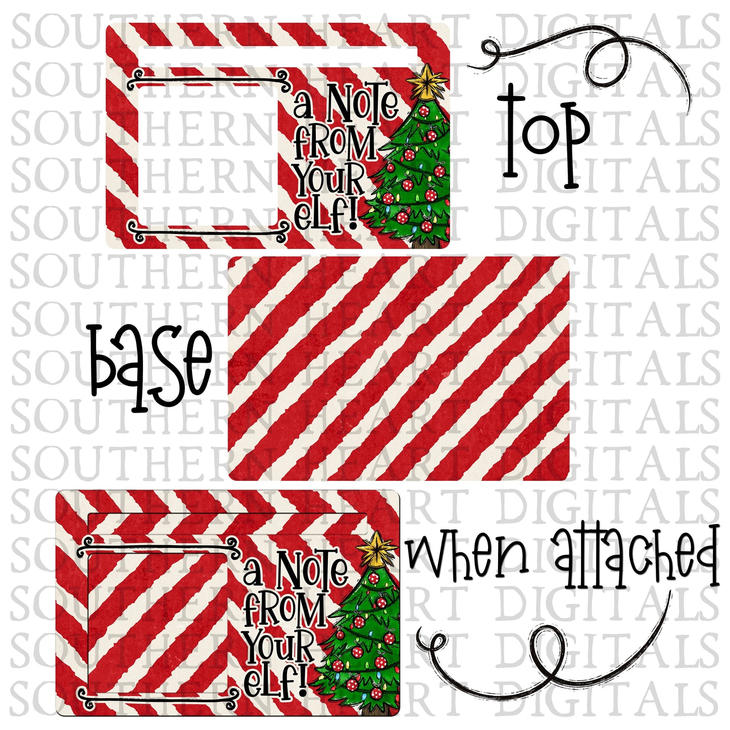 Magical Elf Prop Notepad Holder PNG Digital Download