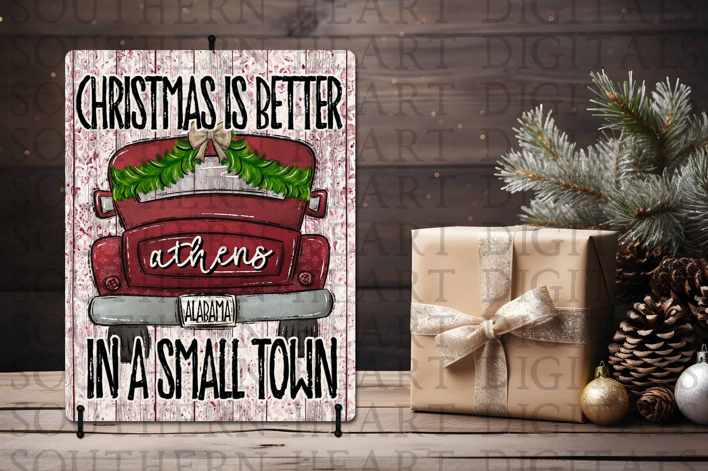 Christmas Is Better In A Small Town 8x10 Rectangle PNG Digital Download File