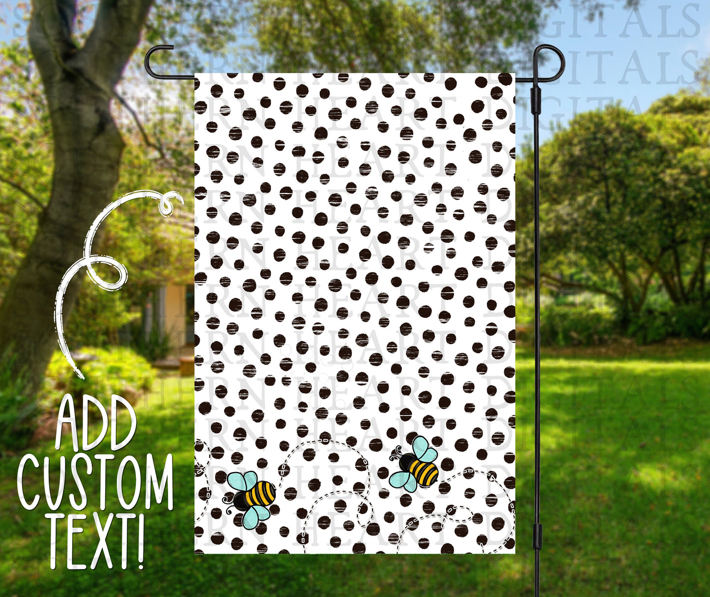 Honeybee Themed Bee Happy Garden Flag Bundle PNG Digital Files