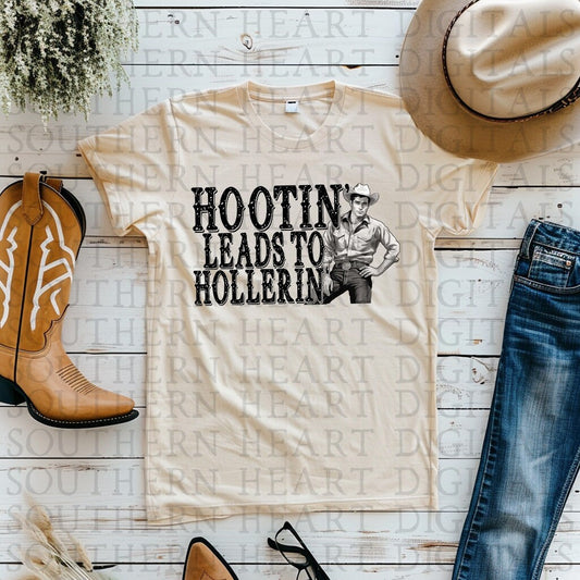 Hootin' Leads To Hollerin' PNG Digital File