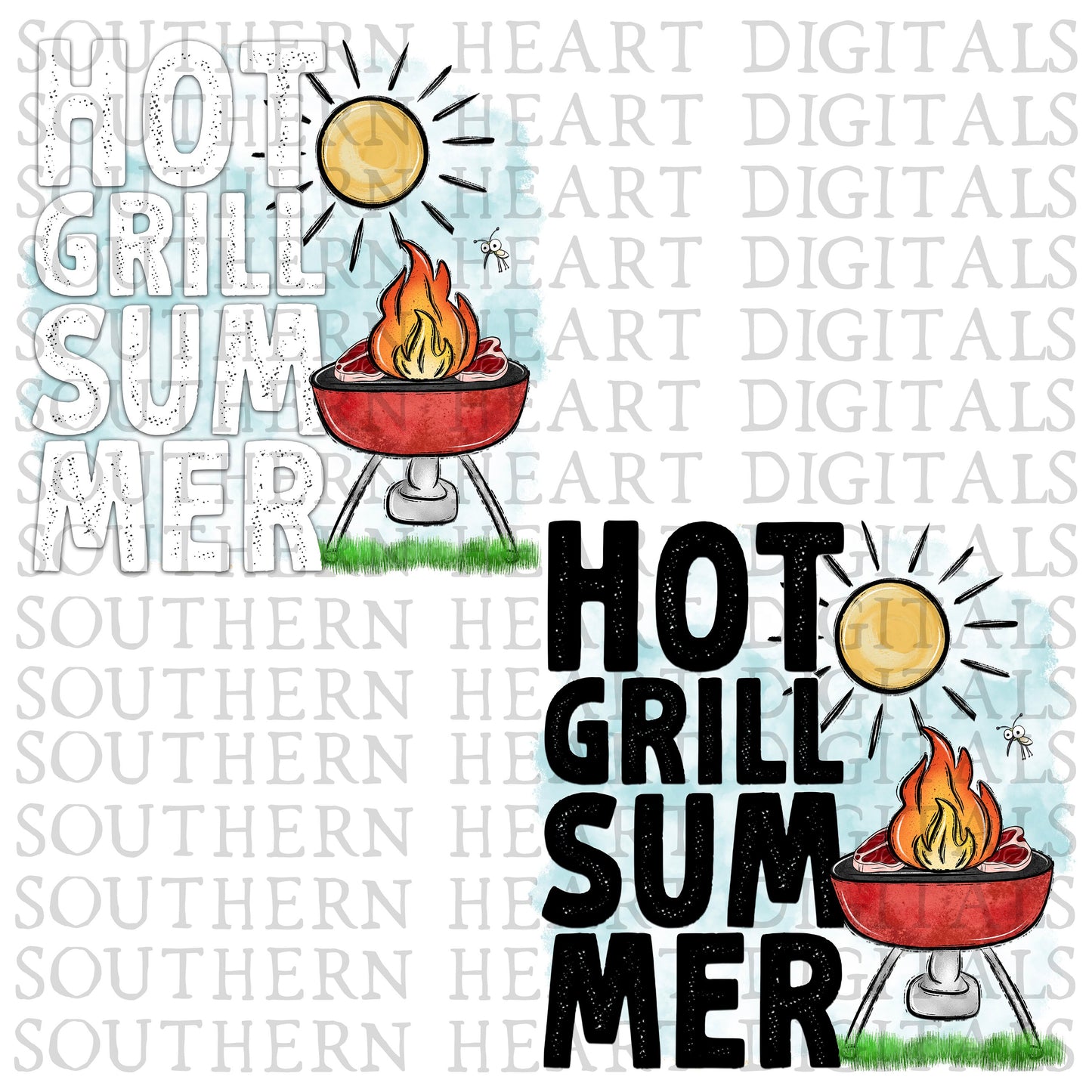 Hot Grill Summer PNG Digital Download